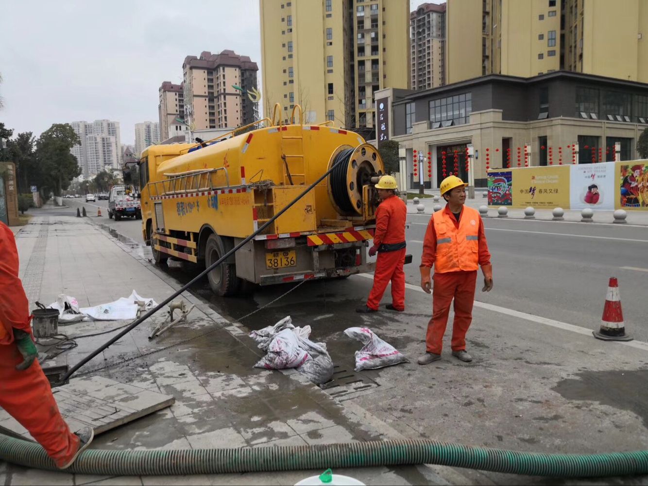 独山排污管道清淤-管道清洗