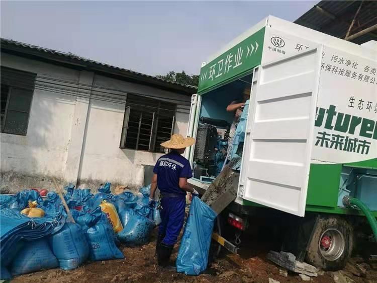 独山工业污泥压干处理